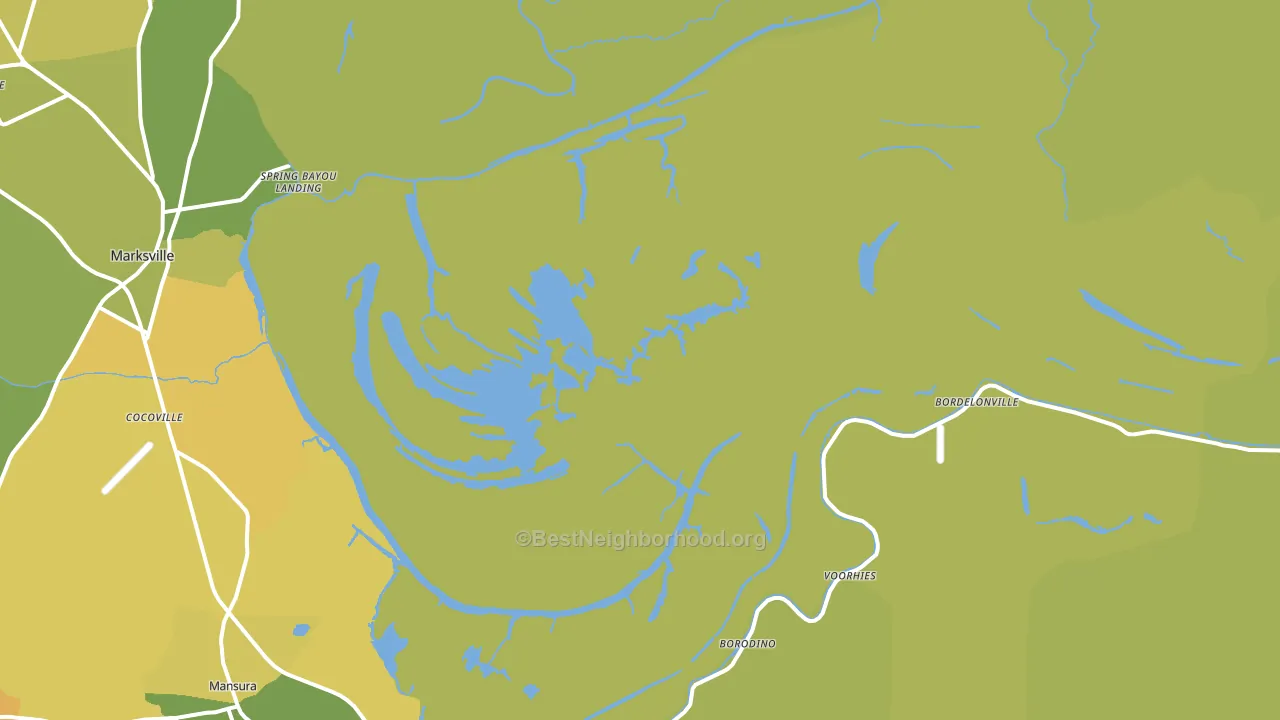 Dupont, LA block-group voter-turnout map
