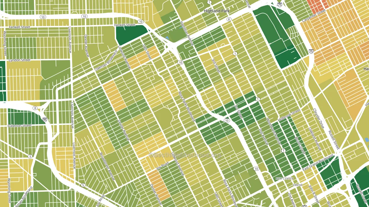 Durfee, Detroit, MI block-group voter-turnout map