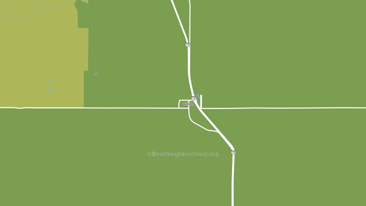 Dutton, MT block-group voter-turnout map