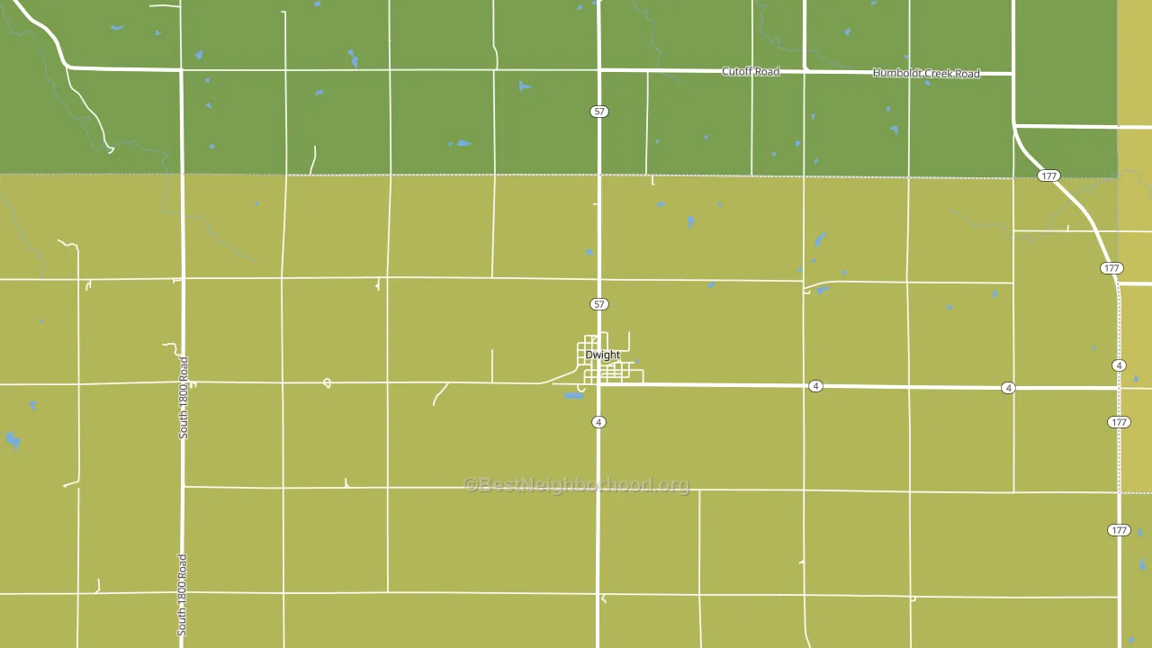 Dwight, KS block-group voter-turnout map