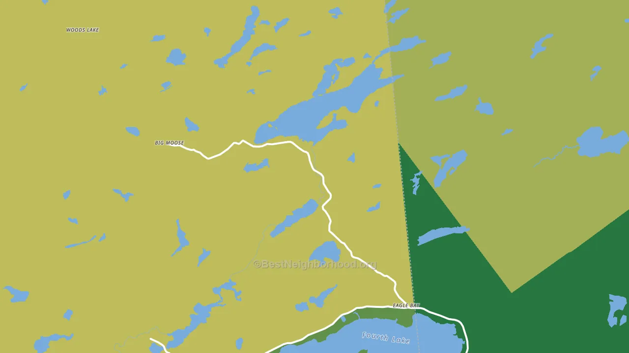 Eagle Bay, NY block-group voter-turnout map