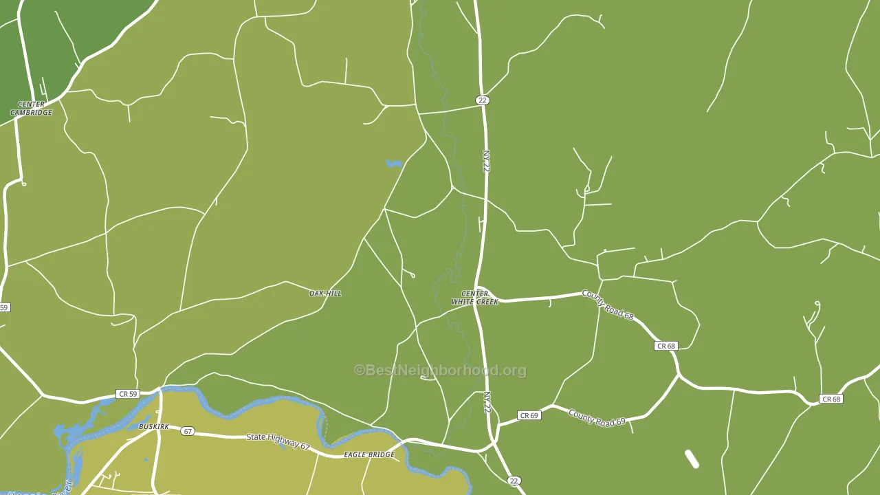 Eagle Bridge, NY block-group voter-turnout map