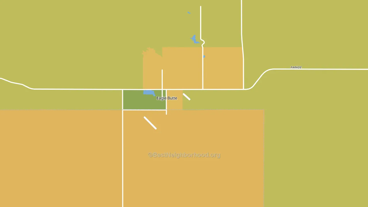 Eagle Butte, SD block-group voter-turnout map