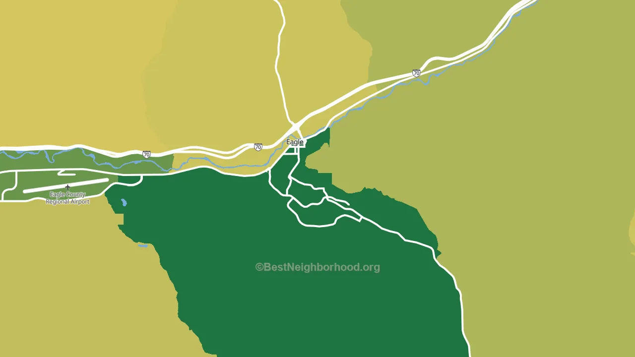 Eagle, CO block-group voter-turnout map