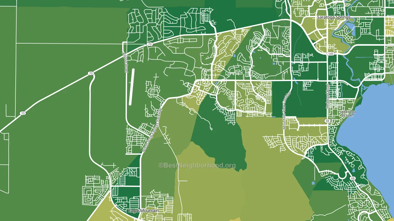 Eagle Mountain, UT block-group voter-turnout map