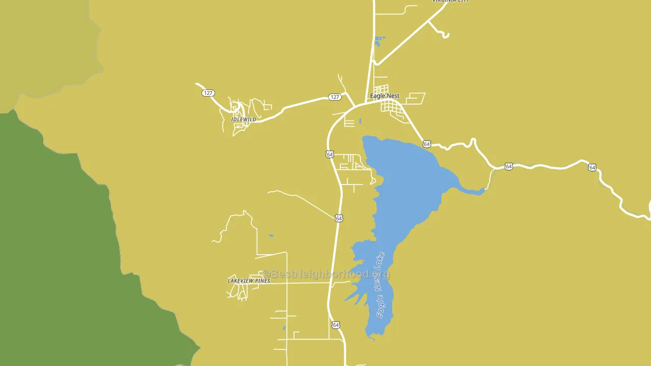Eagle Nest, NM block-group voter-turnout map