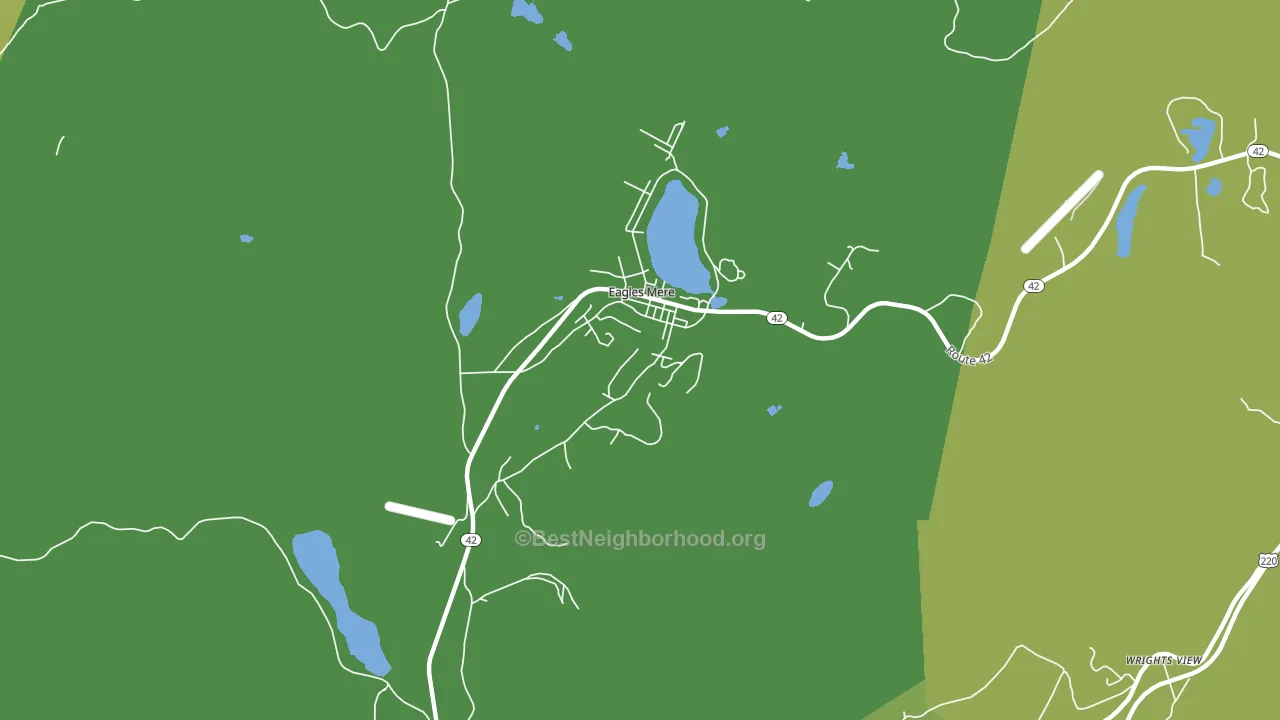 Eagles Mere, PA block-group voter-turnout map