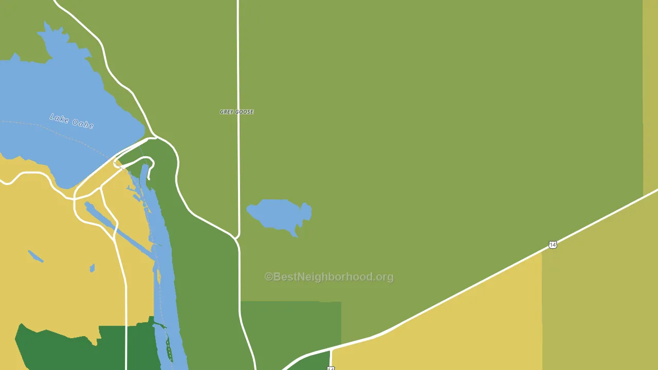 Eakin, SD block-group voter-turnout map