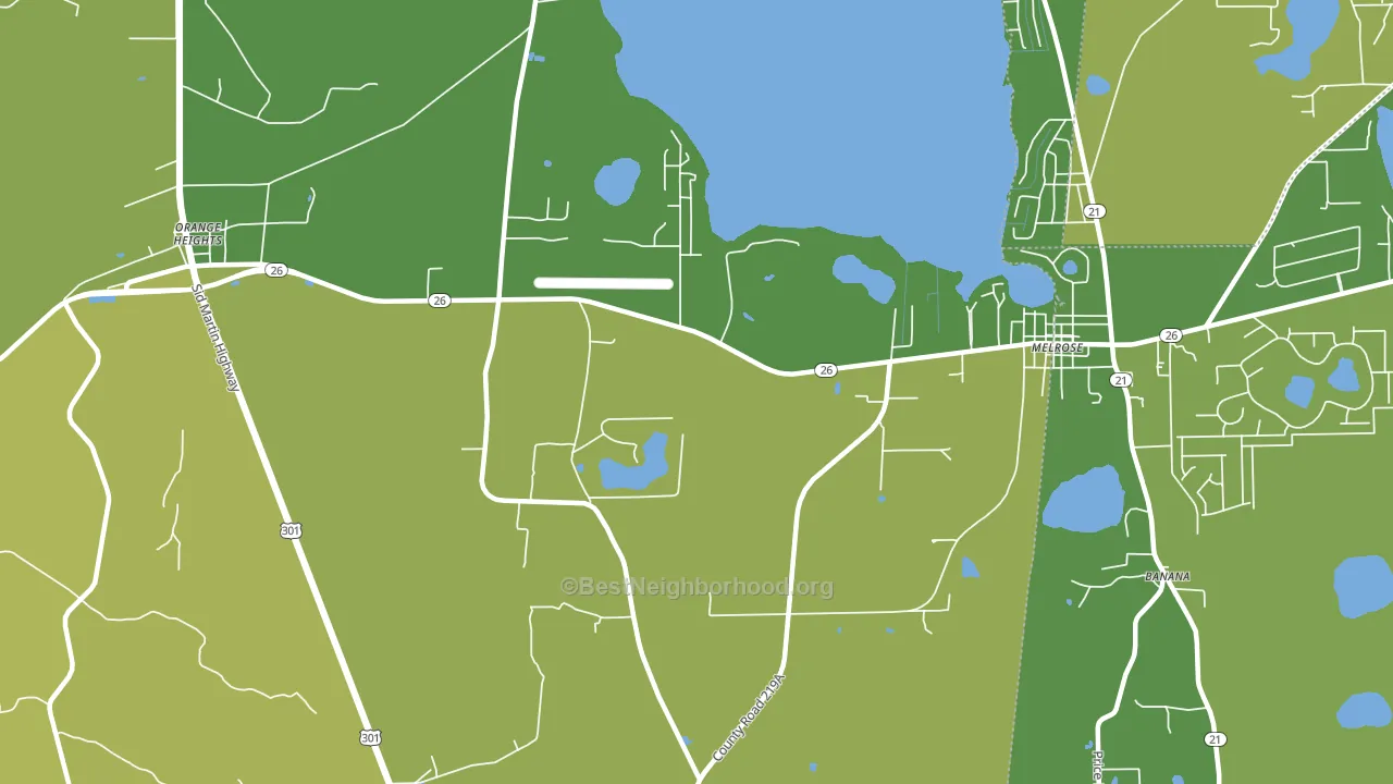 Earleton, FL block-group voter-turnout map