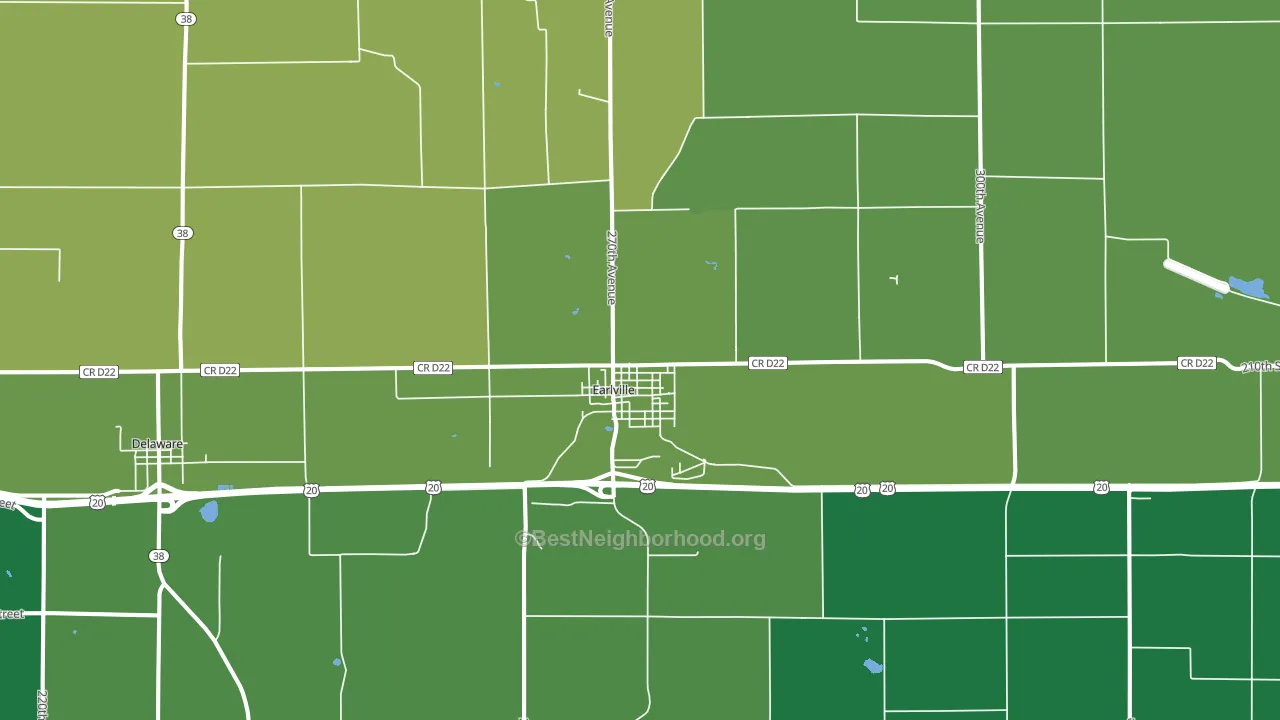 Earlville, IA block-group voter-turnout map