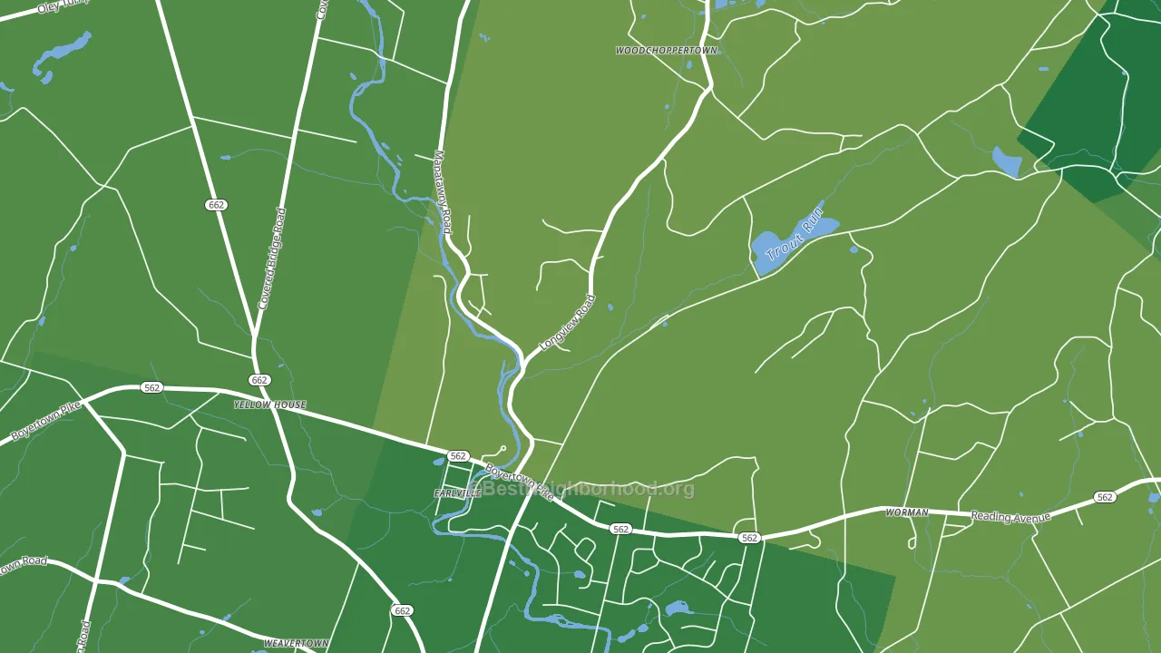 Earlville, PA block-group voter-turnout map