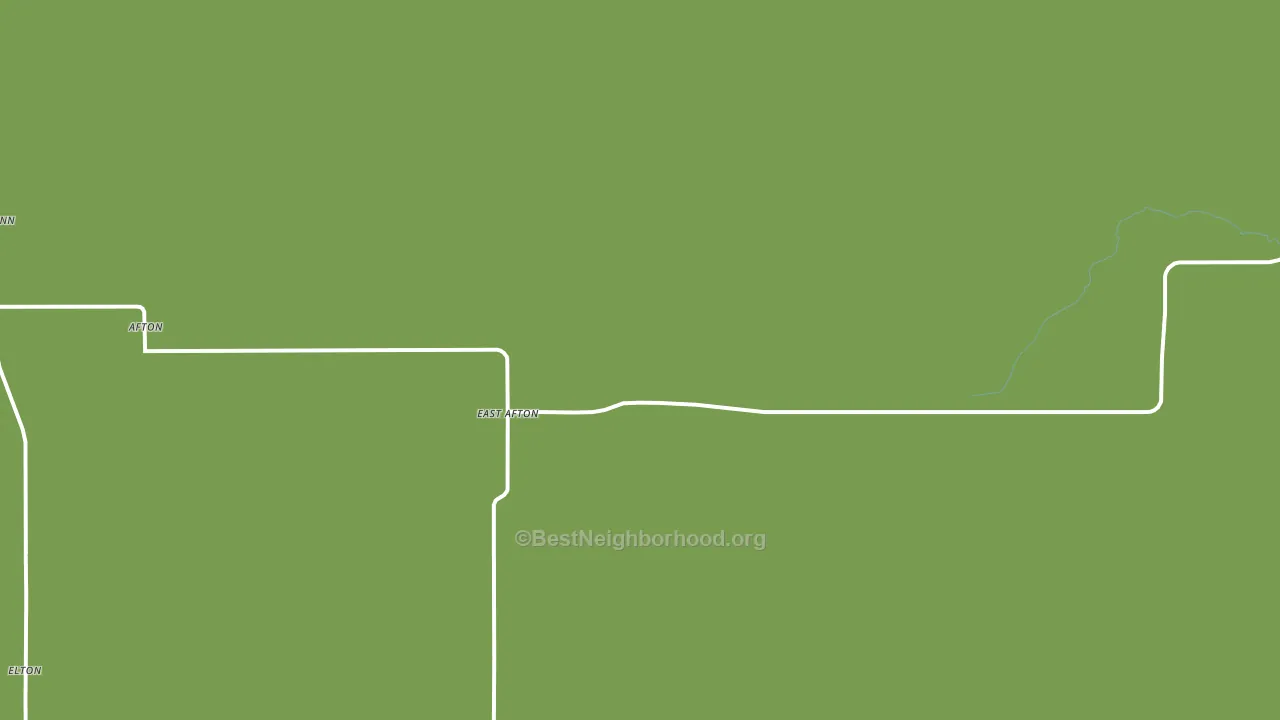 East Afton, TX block-group voter-turnout map