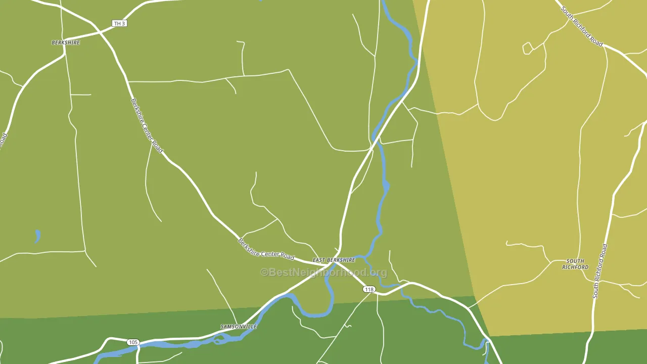 East Berkshire, VT block-group voter-turnout map