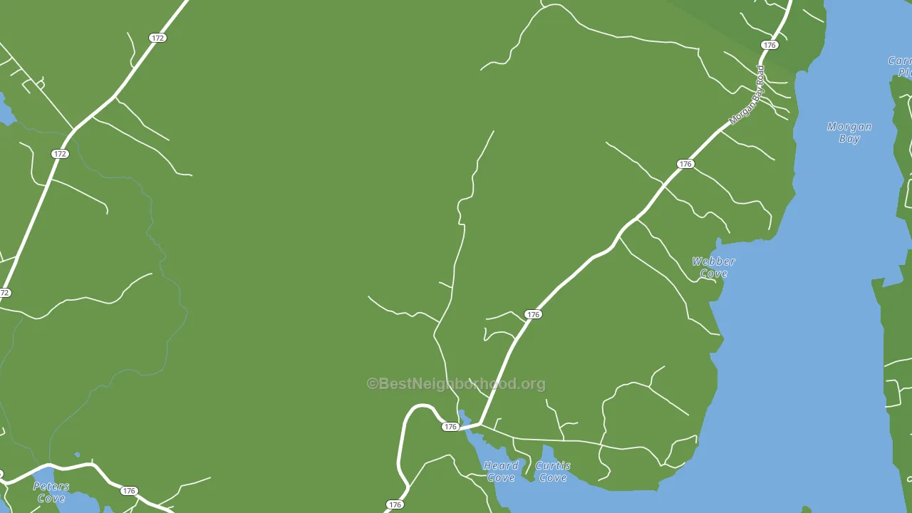 East Blue Hill, ME block-group voter-turnout map