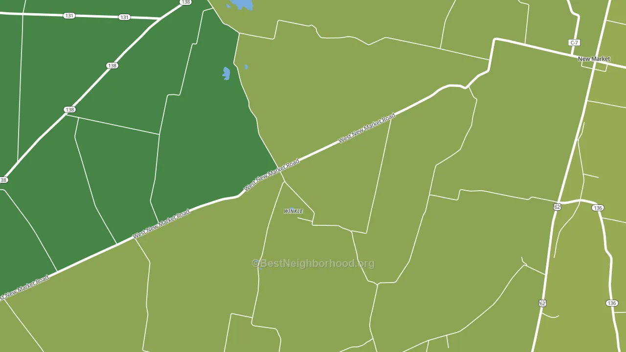 East Danville, OH block-group voter-turnout map