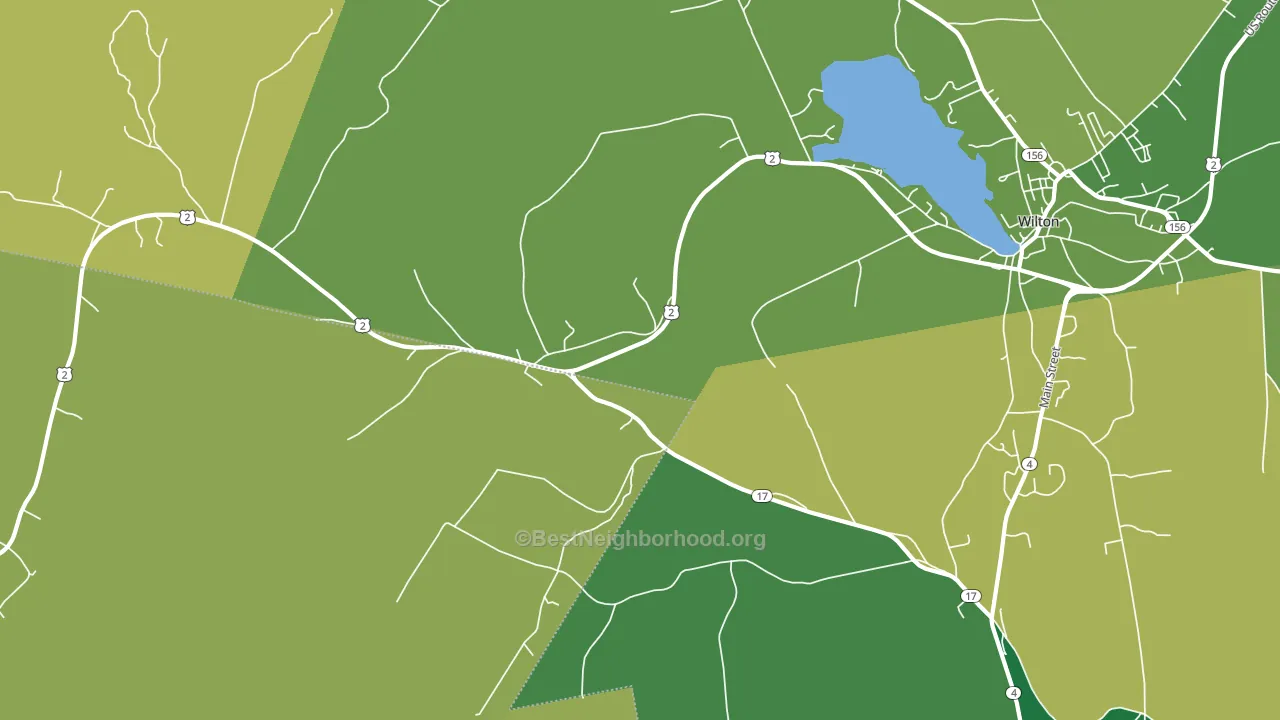 East Dixfield, ME block-group voter-turnout map
