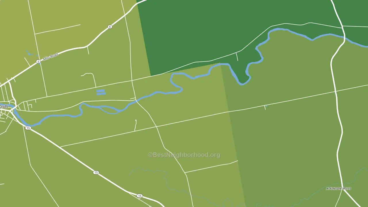 East Dover, ME block-group voter-turnout map