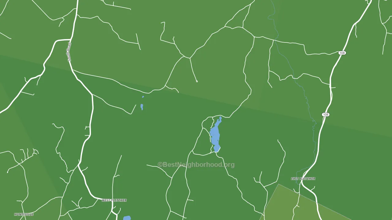 East Fairfield, VT block-group voter-turnout map