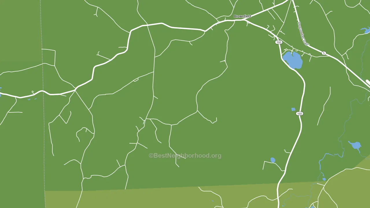 East Fryeburg, ME block-group voter-turnout map