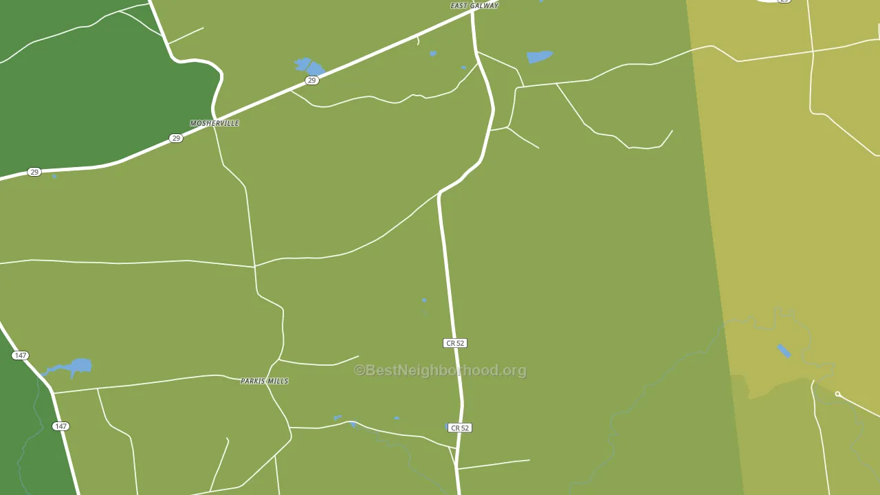East Galway, NY block-group voter-turnout map