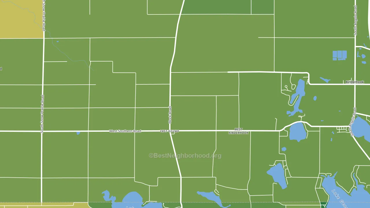 East Gilead, MI block-group voter-turnout map
