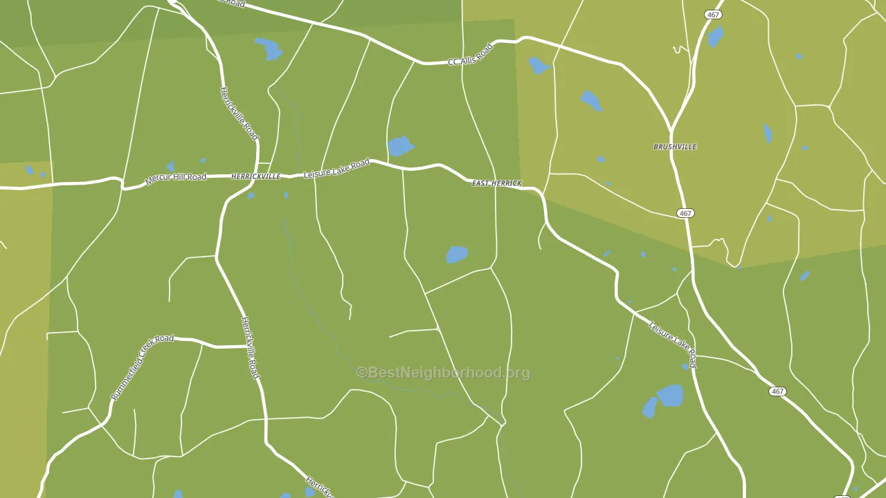 East Herrick, PA block-group voter-turnout map