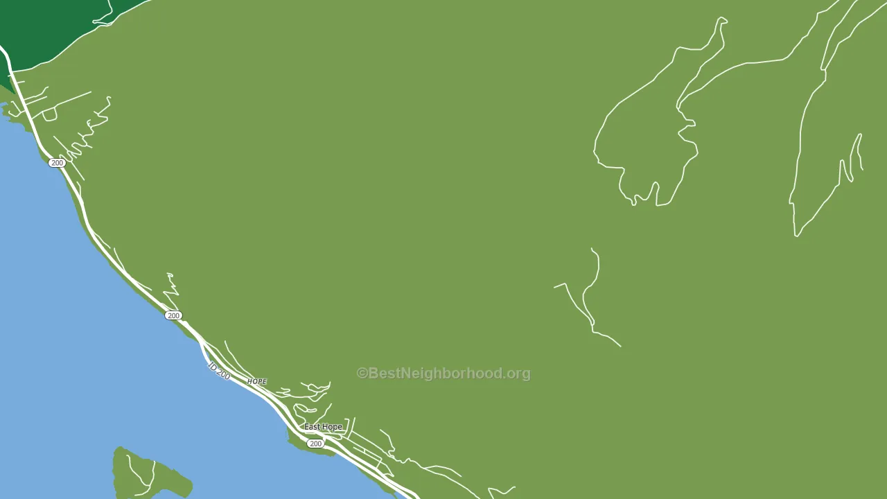East Hope, ID block-group voter-turnout map