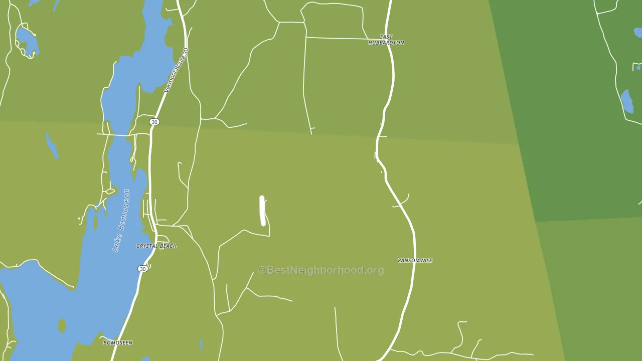 East Hubbardton, VT block-group voter-turnout map