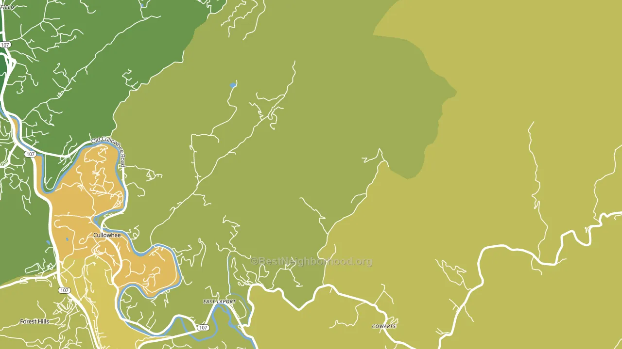 East Laport, NC block-group voter-turnout map