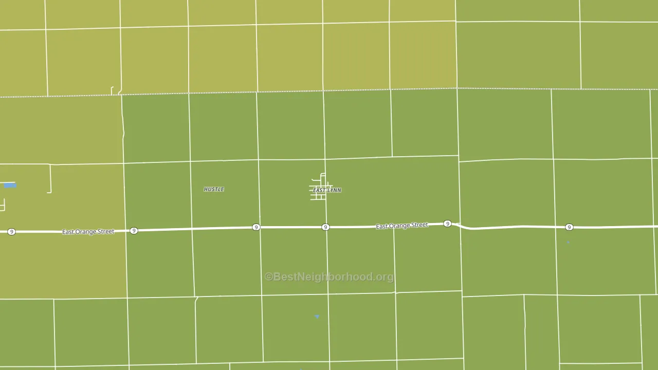 East Lynn, IL block-group voter-turnout map