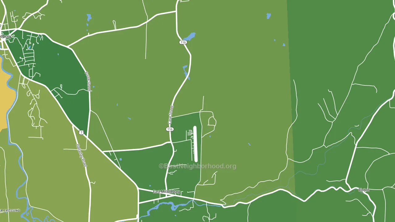 East Middlebury, VT block-group voter-turnout map