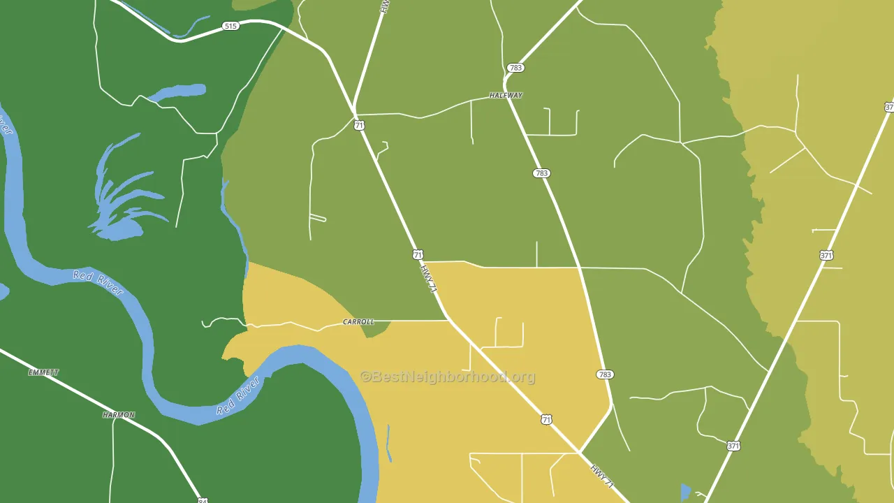 East Point, LA block-group voter-turnout map