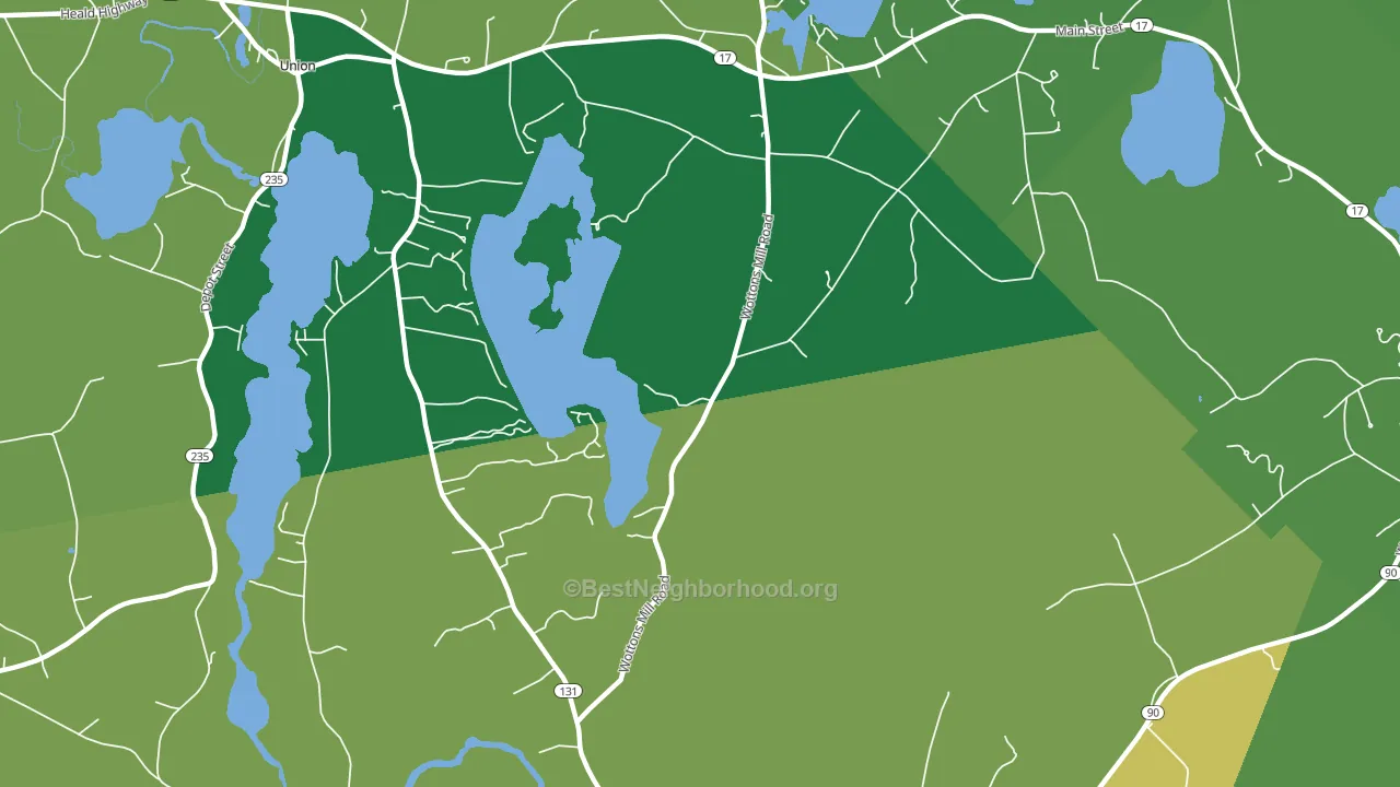 East Union, ME block-group voter-turnout map