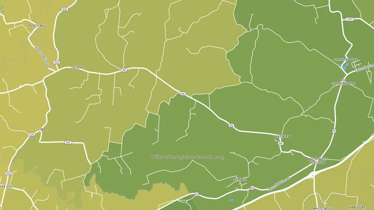 East View, KY block-group voter-turnout map