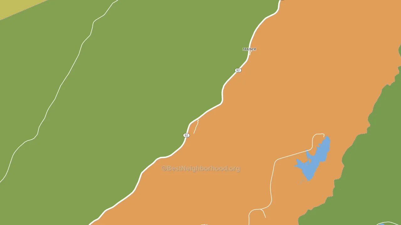 Eastern, WV block-group voter-turnout map