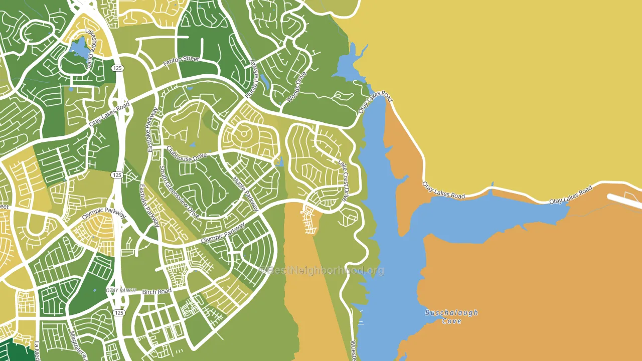 Eastlake Vistas, Chula Vista, CA block-group voter-turnout map