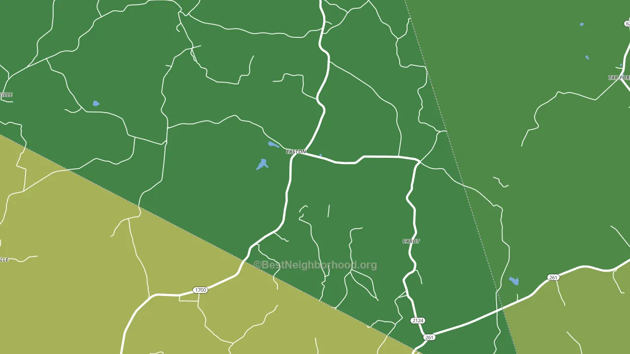 Easton, KY block-group voter-turnout map