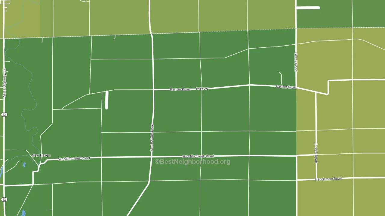 Easton, MI block-group voter-turnout map