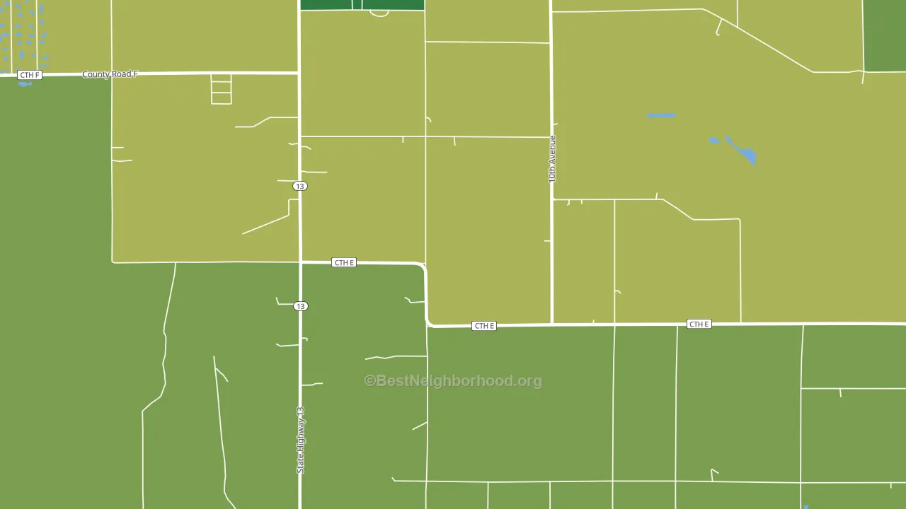 Easton, WI block-group voter-turnout map