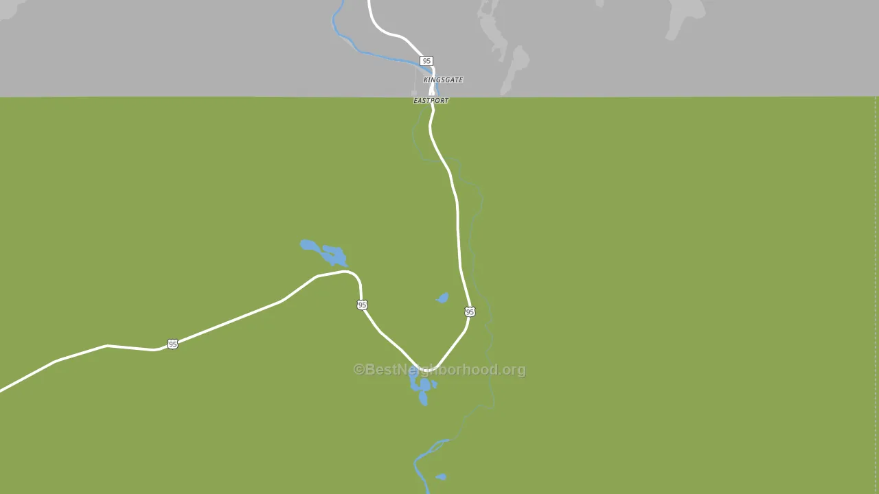 Eastport, ID block-group voter-turnout map