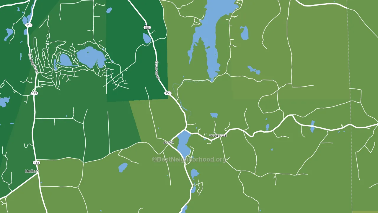 Eaton Center, NH block-group voter-turnout map