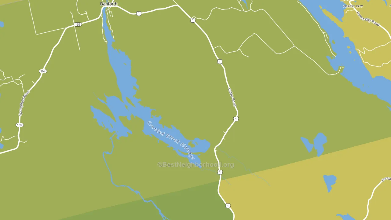 Eaton, ME block-group voter-turnout map