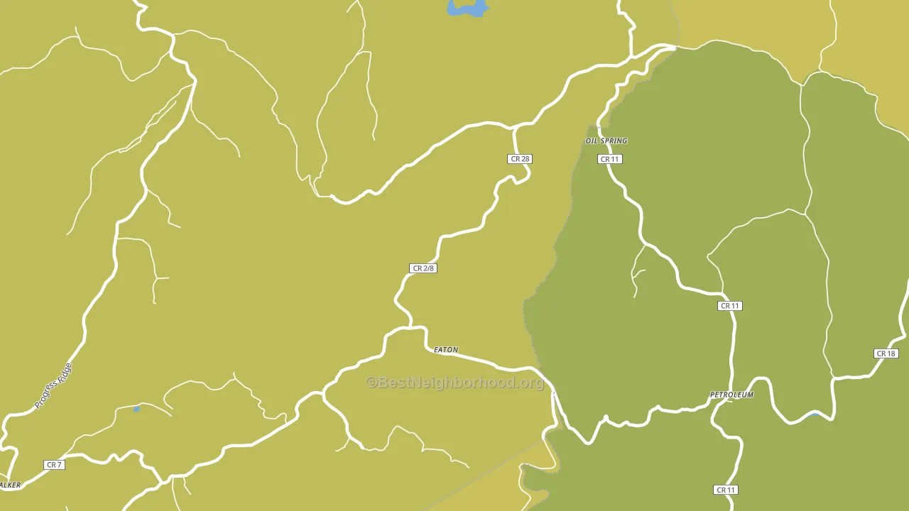 Eaton, WV block-group voter-turnout map