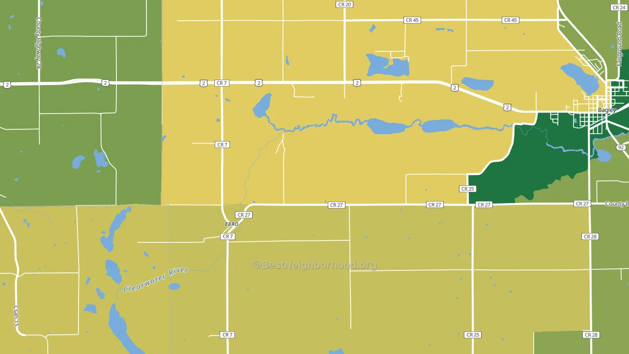 Ebro, MN block-group voter-turnout map