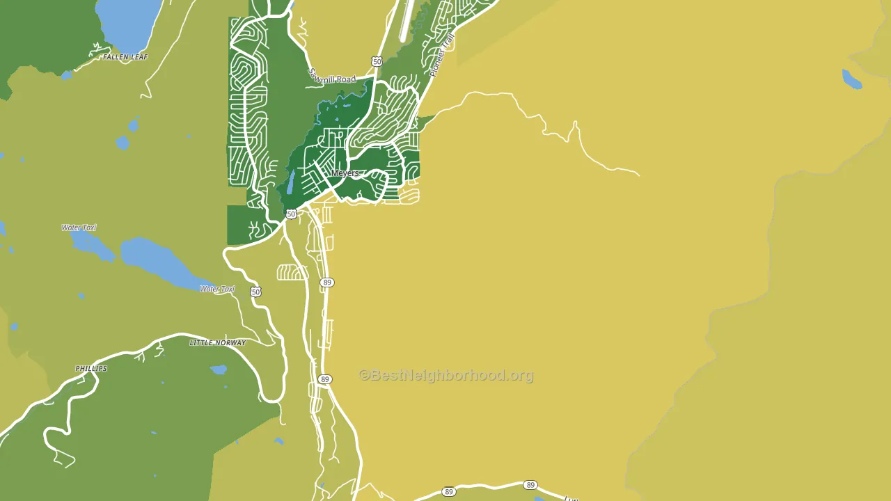 Echo Lake, CA block-group voter-turnout map
