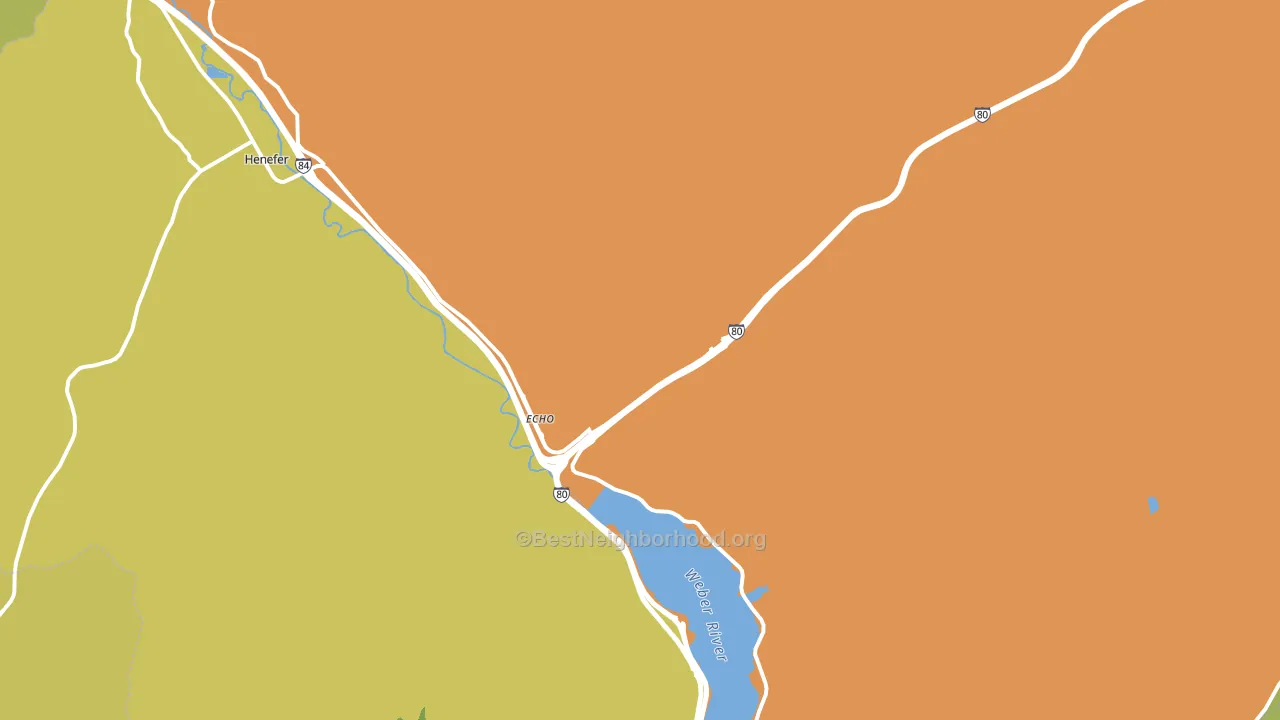 Echo, UT block-group voter-turnout map