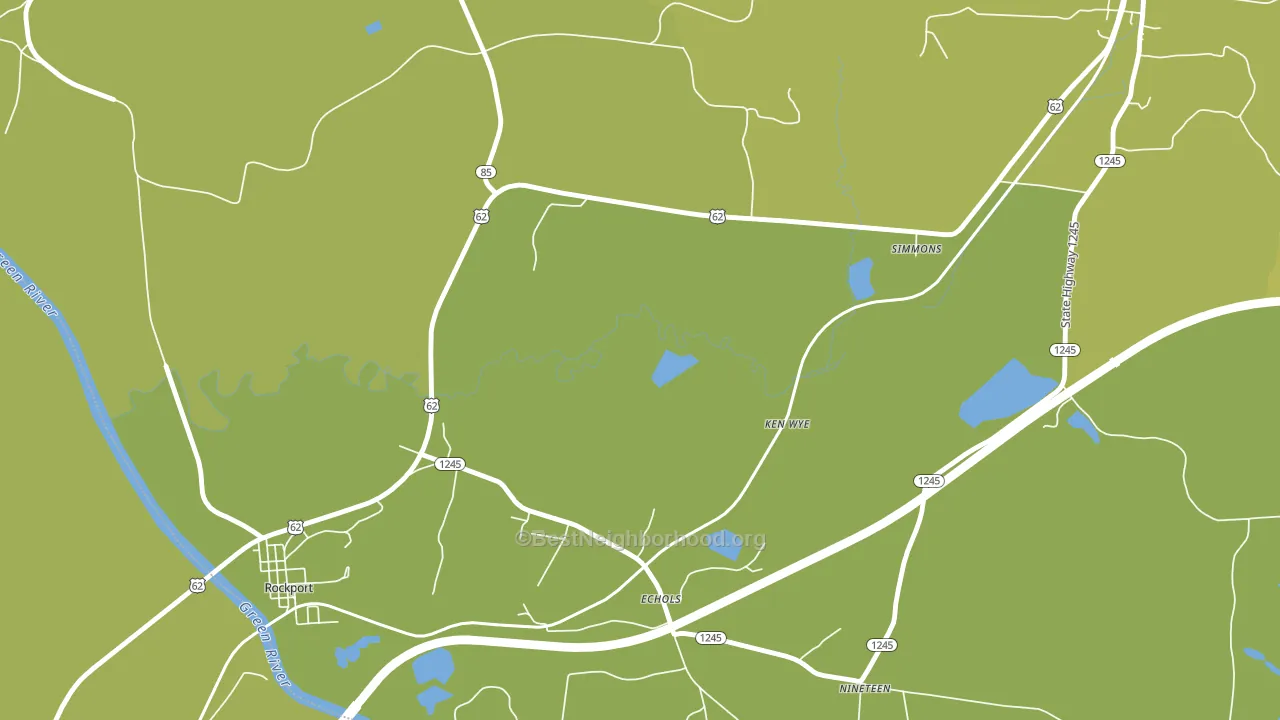 Echols, KY block-group voter-turnout map
