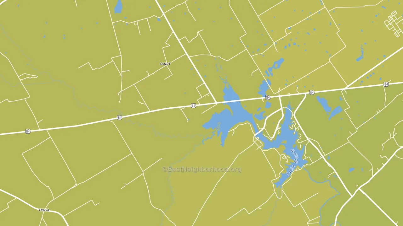 Echols, TX block-group voter-turnout map