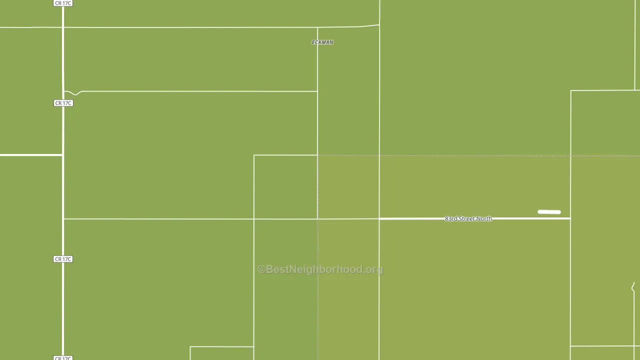 Eckman, ND block-group voter-turnout map