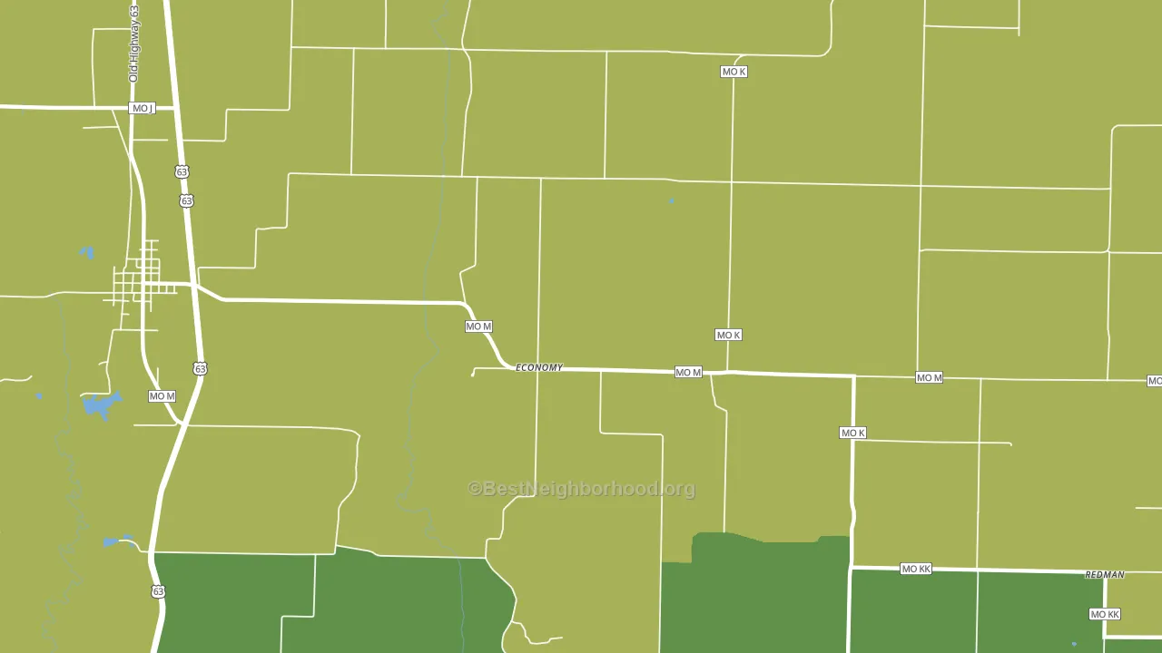 Economy, MO block-group voter-turnout map